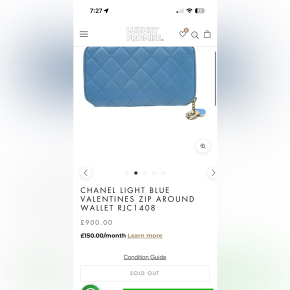 Chanel Valentine Zip Around Wallet - Picture 13 of 13